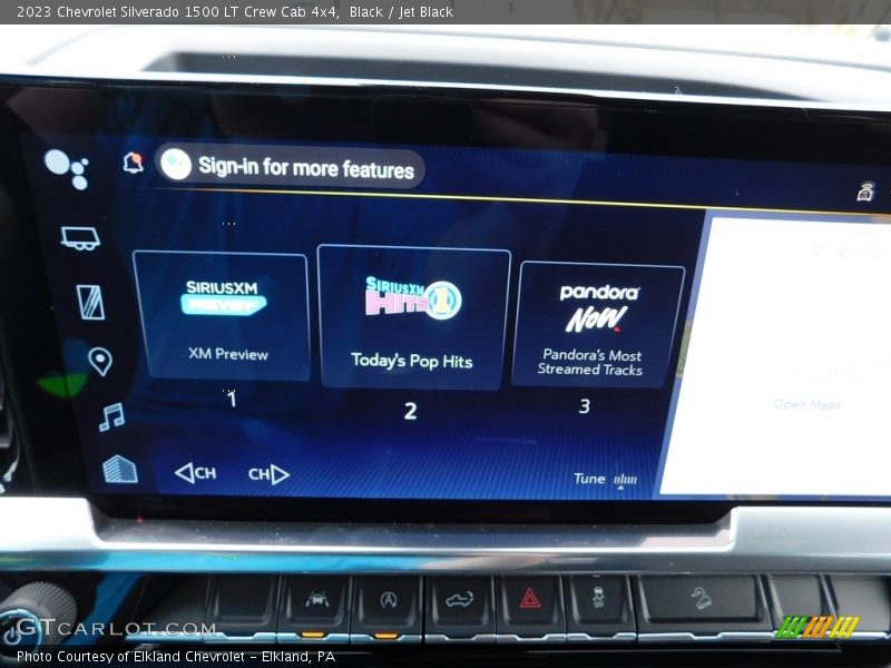 Black / Jet Black 2023 Chevrolet Silverado 1500 LT Crew Cab 4x4