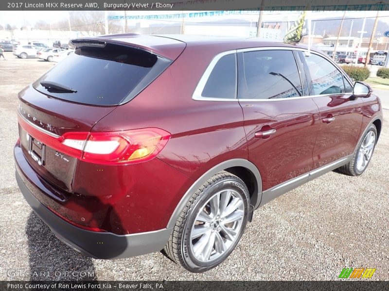 Burgundy Velvet / Ebony 2017 Lincoln MKX Reserve AWD
