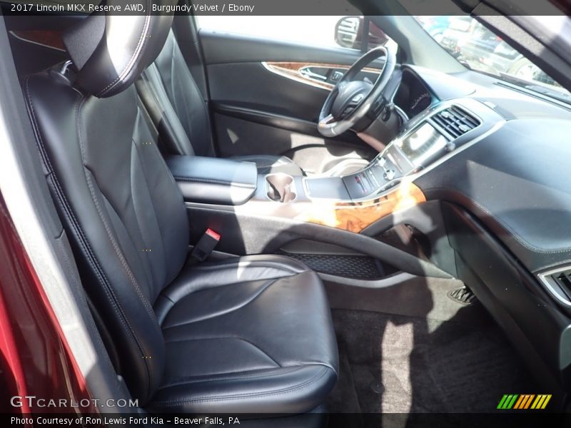 Front Seat of 2017 MKX Reserve AWD