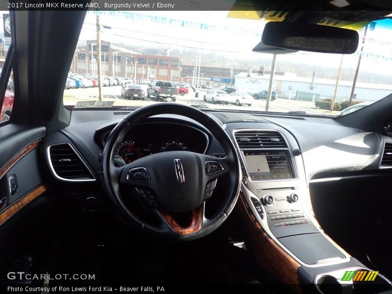 Burgundy Velvet / Ebony 2017 Lincoln MKX Reserve AWD