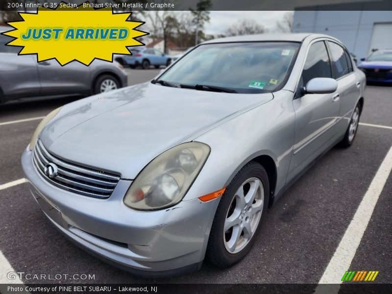 Brilliant Silver Metallic / Graphite 2004 Infiniti G 35 Sedan
