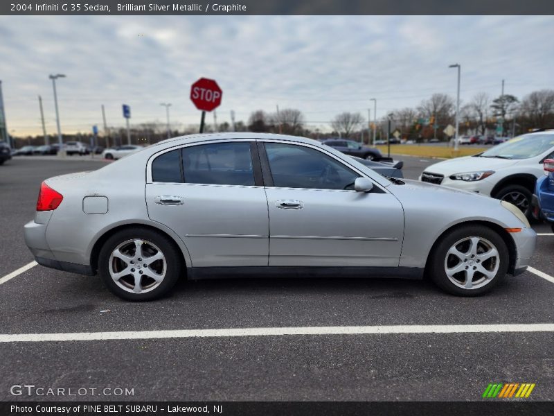 Brilliant Silver Metallic / Graphite 2004 Infiniti G 35 Sedan