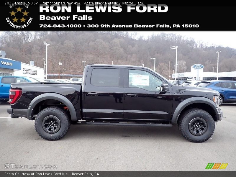 Agate Black Metallic / Raptor Black 2023 Ford F150 SVT Raptor SuperCrew 4x4