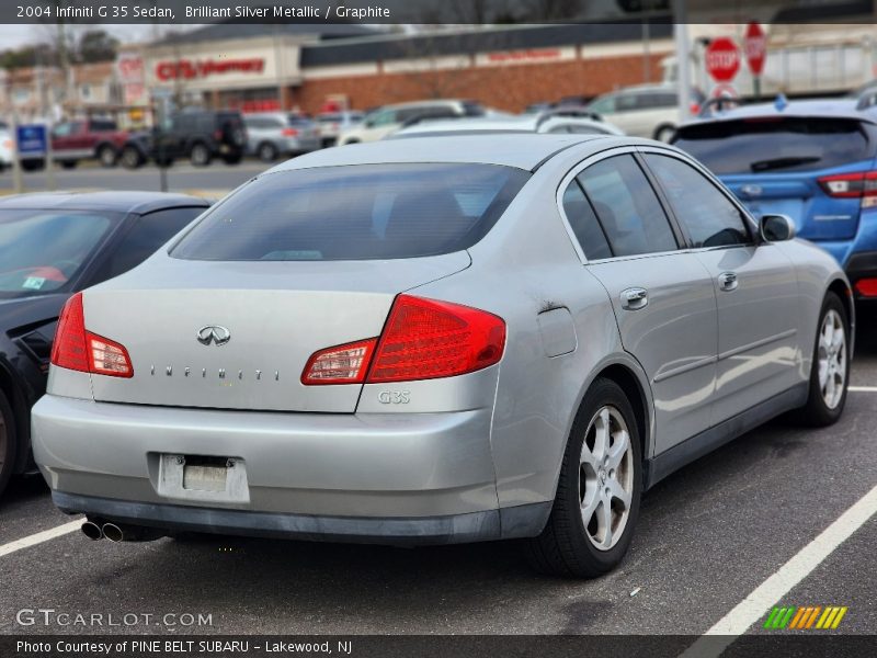 Brilliant Silver Metallic / Graphite 2004 Infiniti G 35 Sedan