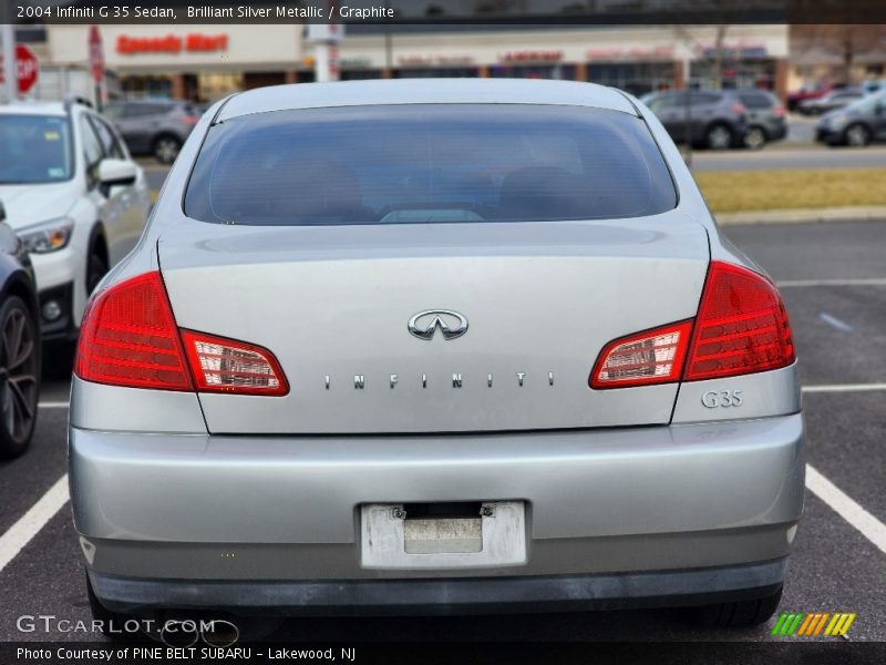 Brilliant Silver Metallic / Graphite 2004 Infiniti G 35 Sedan