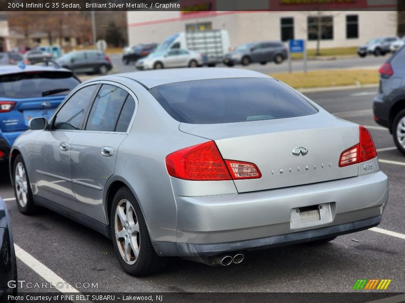 Brilliant Silver Metallic / Graphite 2004 Infiniti G 35 Sedan