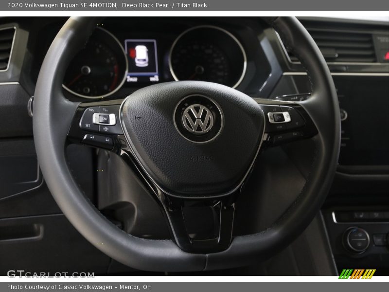 Deep Black Pearl / Titan Black 2020 Volkswagen Tiguan SE 4MOTION