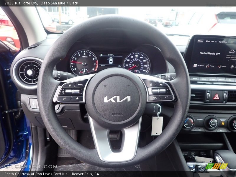 Deep Sea Blue / Black 2023 Kia Forte LXS