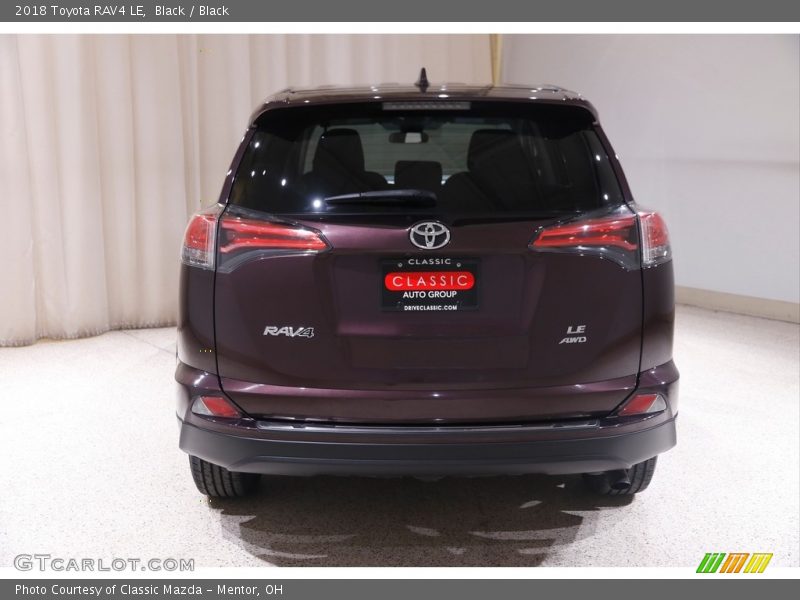 Black / Black 2018 Toyota RAV4 LE