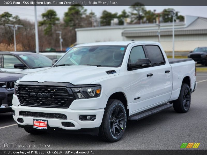Bright White / Black 2023 Ram 1500 Big Horn Night Edition Crew Cab 4x4
