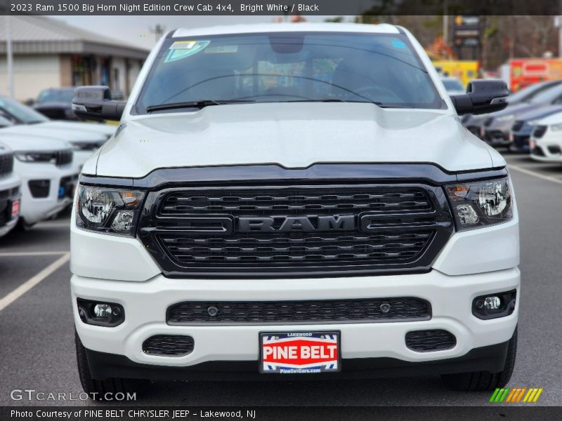 Bright White / Black 2023 Ram 1500 Big Horn Night Edition Crew Cab 4x4