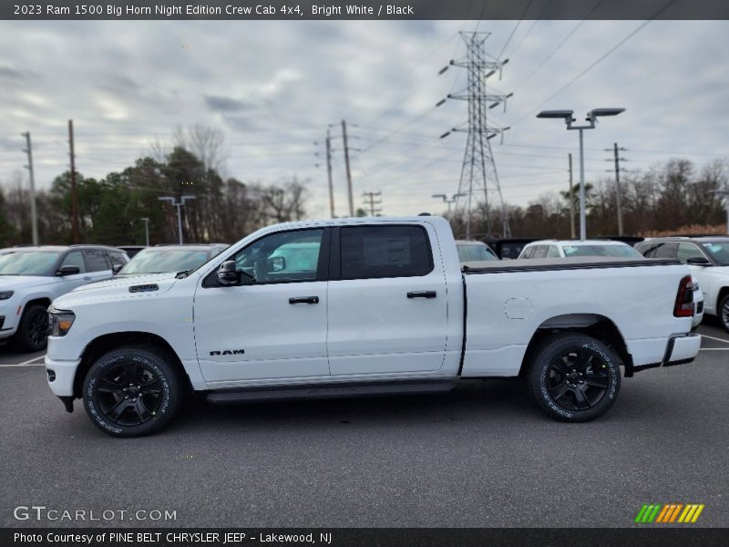 Bright White / Black 2023 Ram 1500 Big Horn Night Edition Crew Cab 4x4