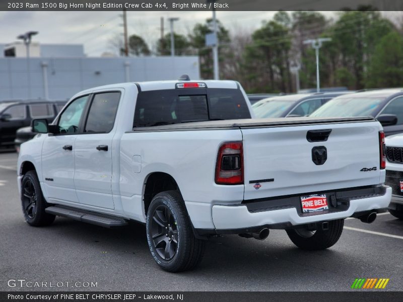 Bright White / Black 2023 Ram 1500 Big Horn Night Edition Crew Cab 4x4