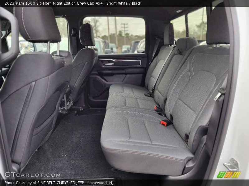 Rear Seat of 2023 1500 Big Horn Night Edition Crew Cab 4x4