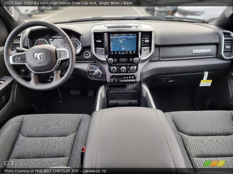 Front Seat of 2023 1500 Big Horn Night Edition Crew Cab 4x4