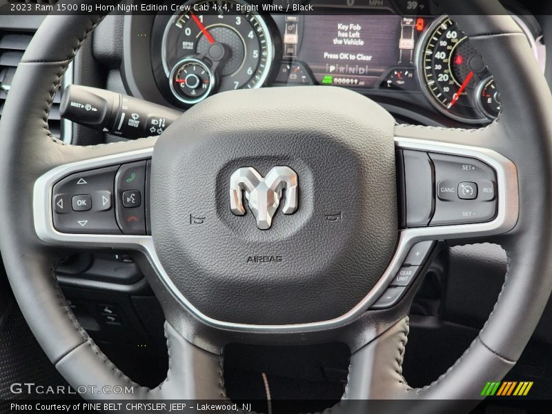  2023 1500 Big Horn Night Edition Crew Cab 4x4 Steering Wheel