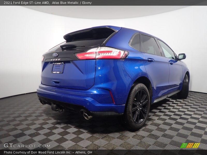 Atlas Blue Metallic / Ebony 2021 Ford Edge ST-Line AWD