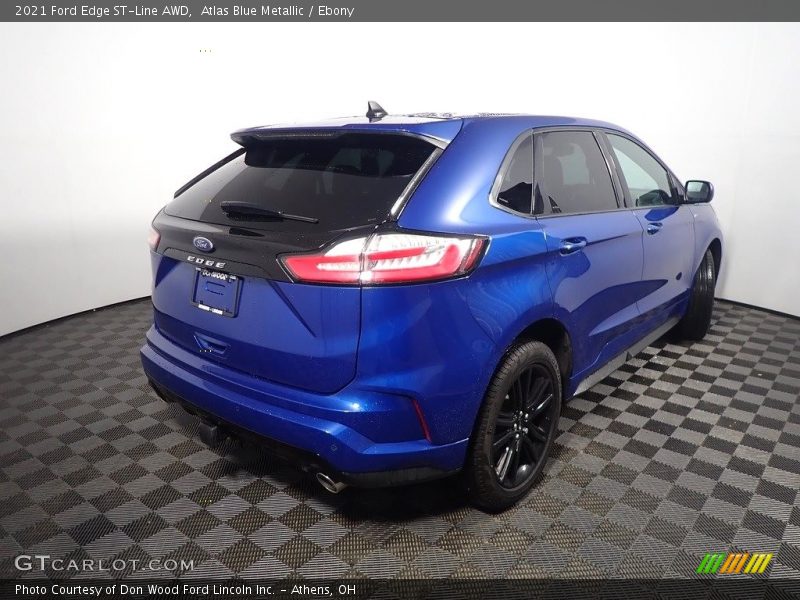 Atlas Blue Metallic / Ebony 2021 Ford Edge ST-Line AWD