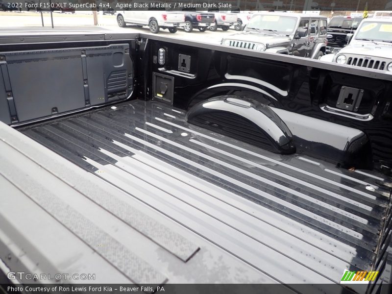 Agate Black Metallic / Medium Dark Slate 2022 Ford F150 XLT SuperCab 4x4
