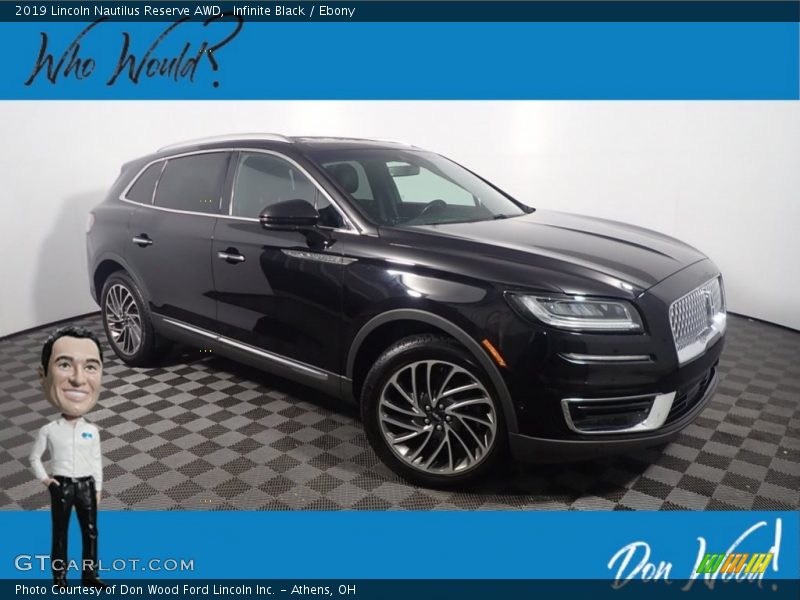 Infinite Black / Ebony 2019 Lincoln Nautilus Reserve AWD