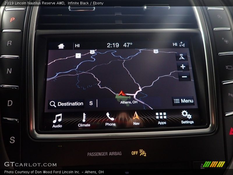 Infinite Black / Ebony 2019 Lincoln Nautilus Reserve AWD