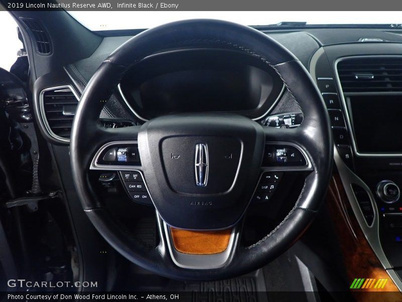 Infinite Black / Ebony 2019 Lincoln Nautilus Reserve AWD