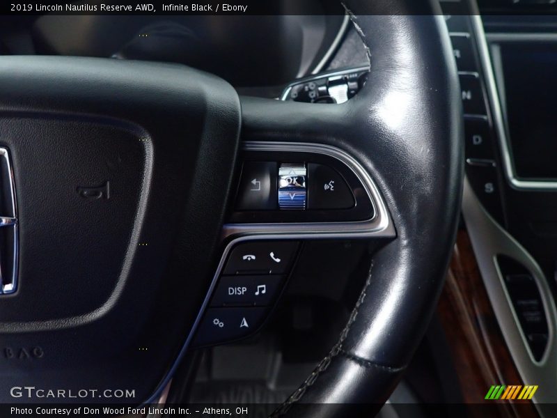 Infinite Black / Ebony 2019 Lincoln Nautilus Reserve AWD