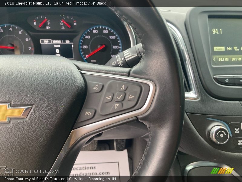 Cajun Red Tintcoat / Jet Black 2018 Chevrolet Malibu LT