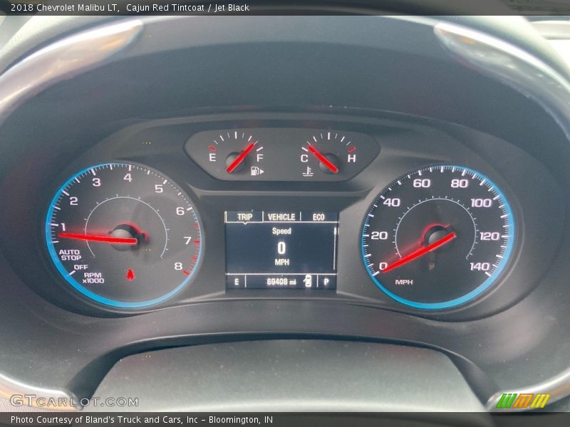 Cajun Red Tintcoat / Jet Black 2018 Chevrolet Malibu LT