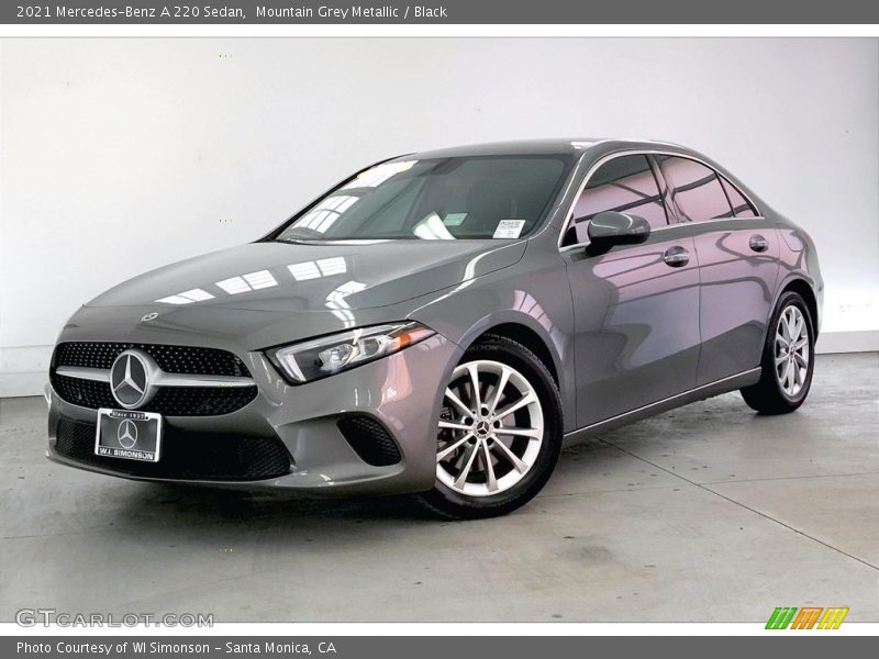 Mountain Grey Metallic / Black 2021 Mercedes-Benz A 220 Sedan