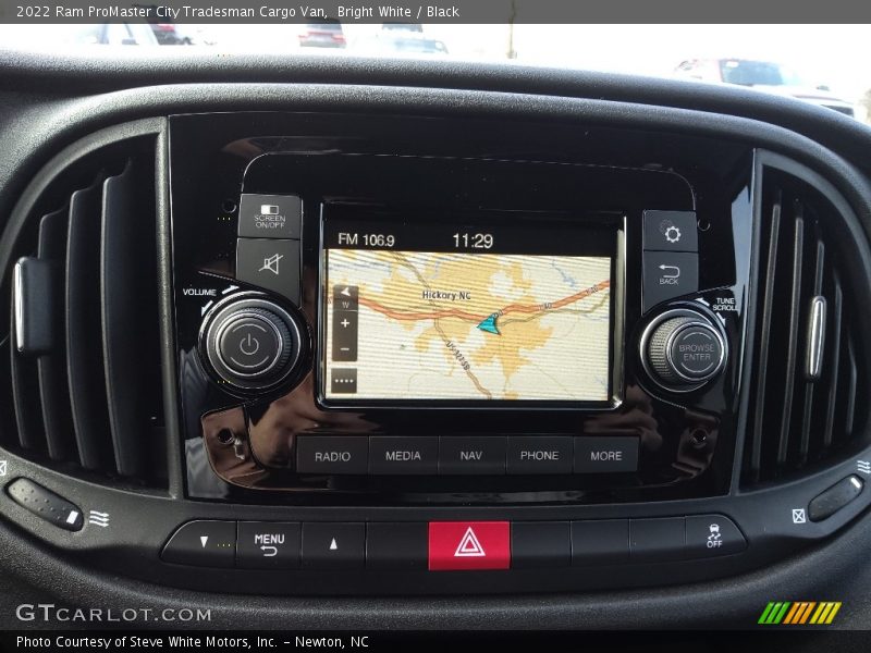 Navigation of 2022 ProMaster City Tradesman Cargo Van
