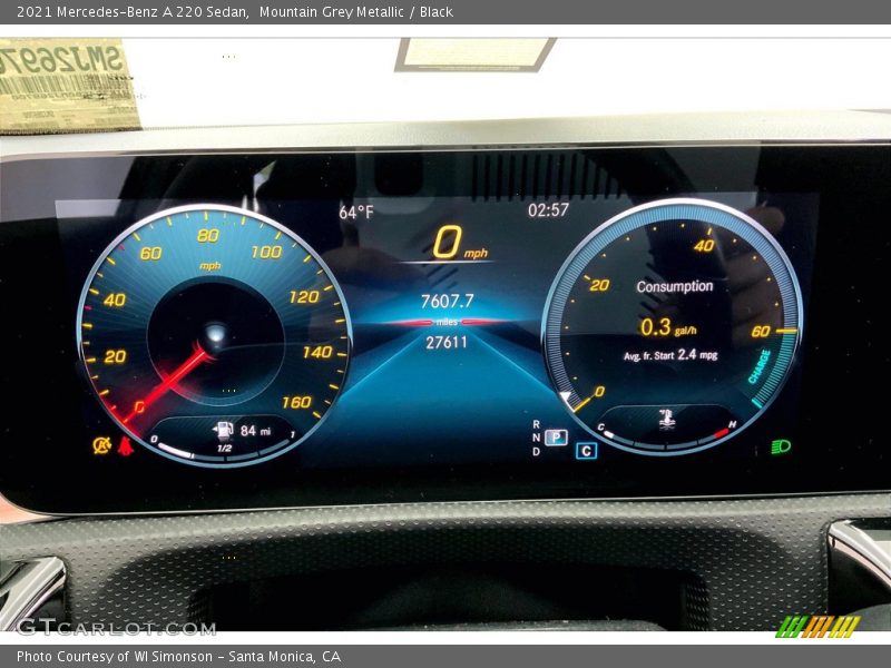 Mountain Grey Metallic / Black 2021 Mercedes-Benz A 220 Sedan