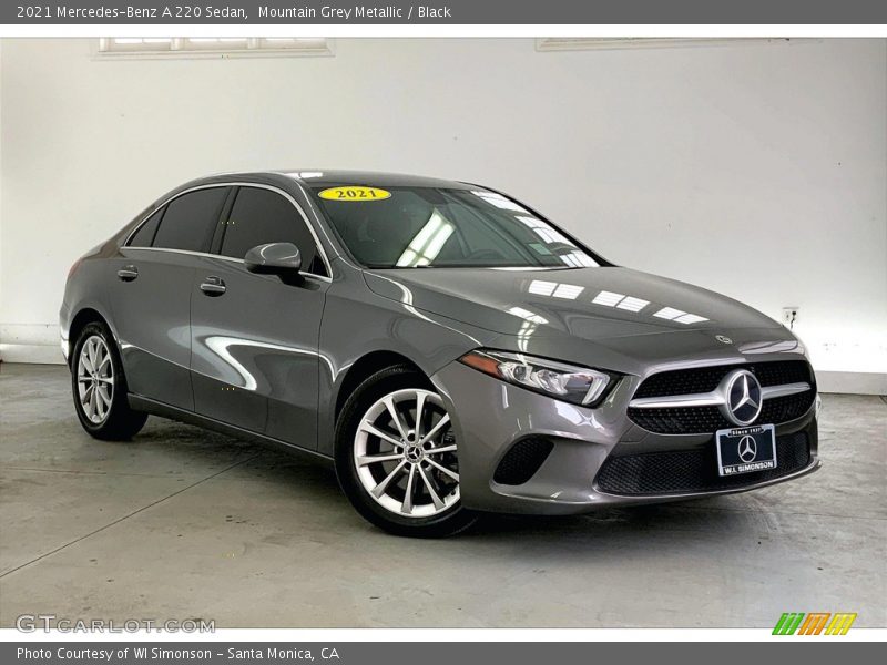 Mountain Grey Metallic / Black 2021 Mercedes-Benz A 220 Sedan