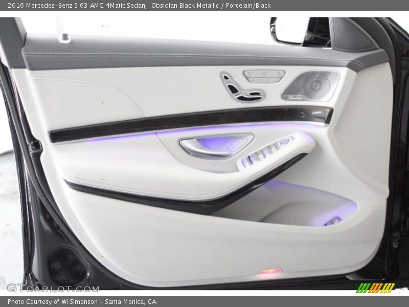 Obsidian Black Metallic / Porcelain/Black 2016 Mercedes-Benz S 63 AMG 4Matic Sedan