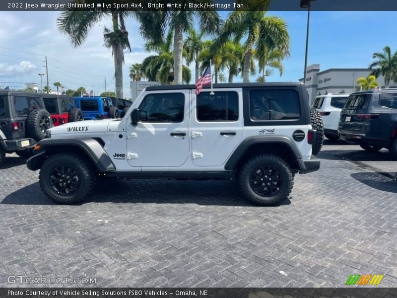 Bright White / Black/Heritage Tan 2022 Jeep Wrangler Unlimited Willys Sport 4x4