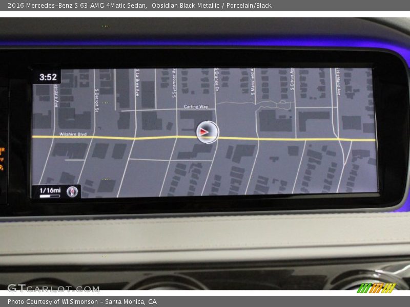 Obsidian Black Metallic / Porcelain/Black 2016 Mercedes-Benz S 63 AMG 4Matic Sedan