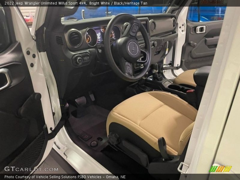 Bright White / Black/Heritage Tan 2022 Jeep Wrangler Unlimited Willys Sport 4x4