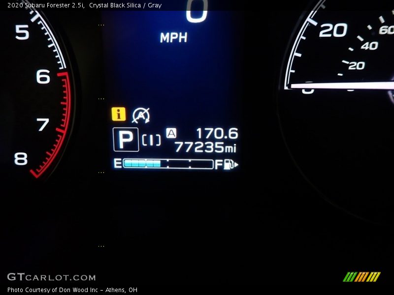 Crystal Black Silica / Gray 2020 Subaru Forester 2.5i