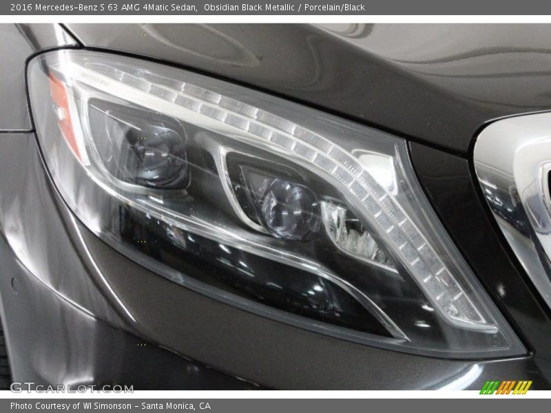 Obsidian Black Metallic / Porcelain/Black 2016 Mercedes-Benz S 63 AMG 4Matic Sedan