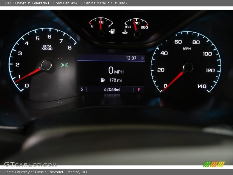 Silver Ice Metallic / Jet Black 2020 Chevrolet Colorado LT Crew Cab 4x4