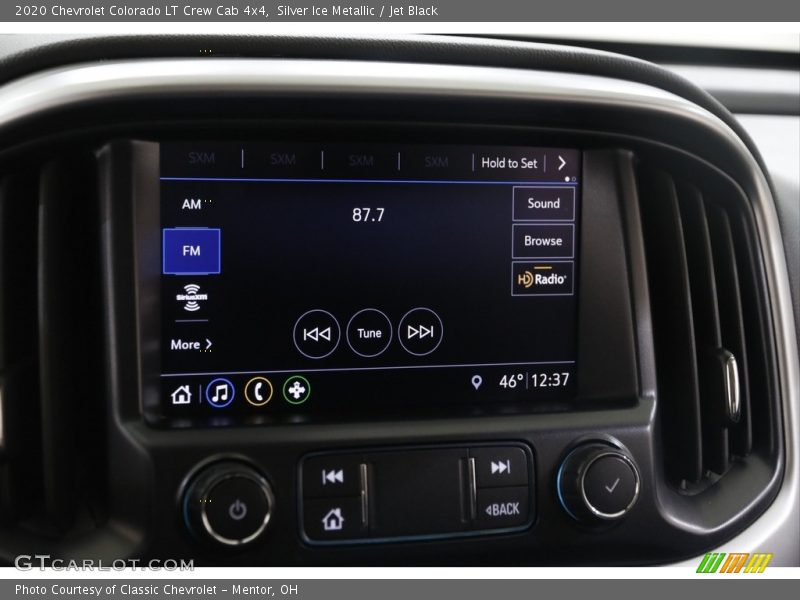 Silver Ice Metallic / Jet Black 2020 Chevrolet Colorado LT Crew Cab 4x4