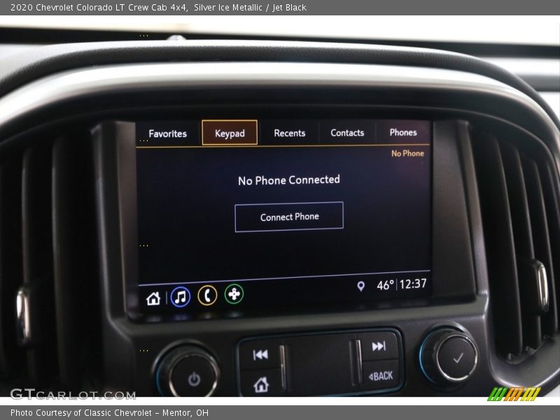 Silver Ice Metallic / Jet Black 2020 Chevrolet Colorado LT Crew Cab 4x4