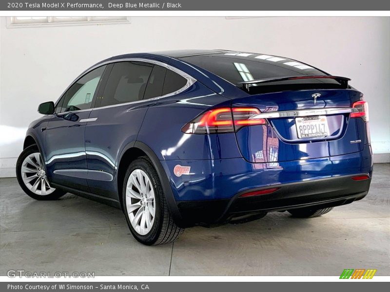 Deep Blue Metallic / Black 2020 Tesla Model X Performance