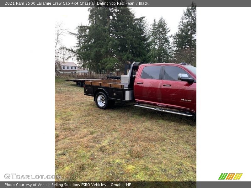 Delmonico Red Pearl / Black 2021 Ram 3500 Laramie Crew Cab 4x4 Chassis