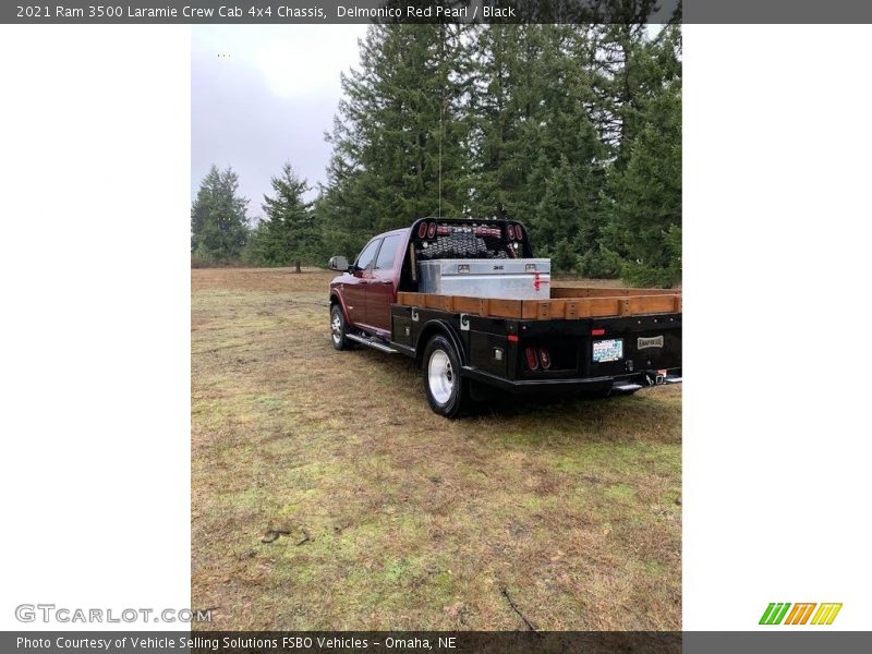 Delmonico Red Pearl / Black 2021 Ram 3500 Laramie Crew Cab 4x4 Chassis