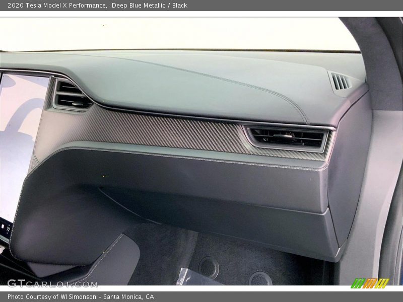 Deep Blue Metallic / Black 2020 Tesla Model X Performance