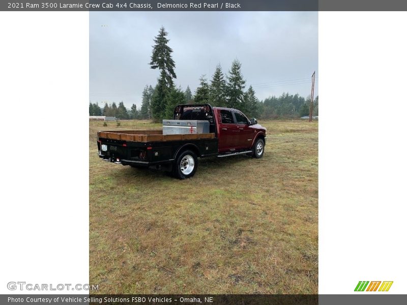 Delmonico Red Pearl / Black 2021 Ram 3500 Laramie Crew Cab 4x4 Chassis