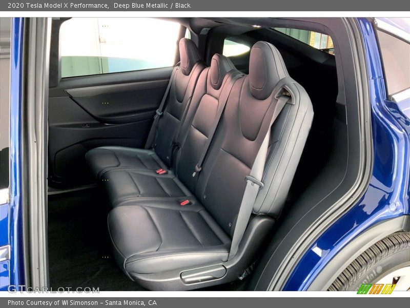 Rear Seat of 2020 Model X Performance