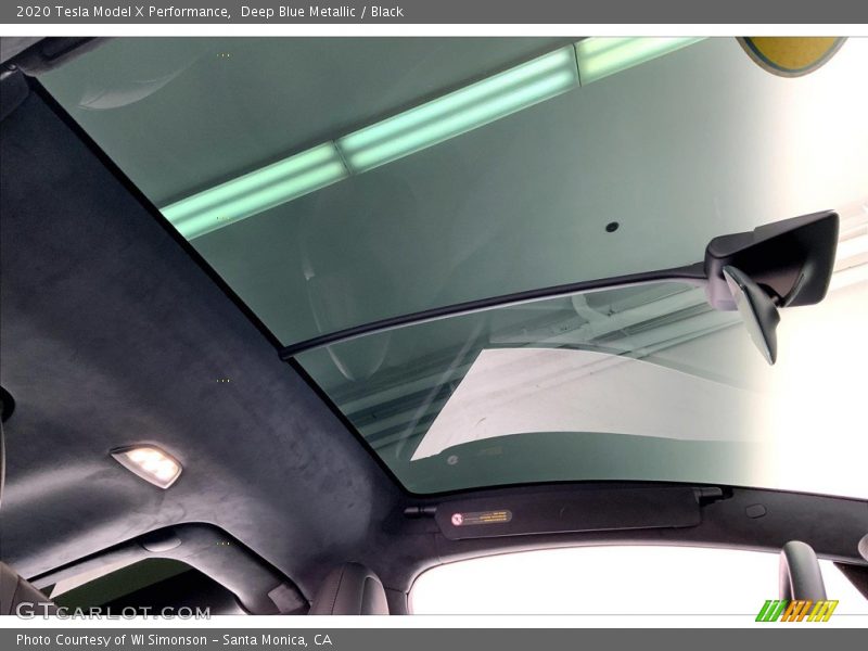 Deep Blue Metallic / Black 2020 Tesla Model X Performance