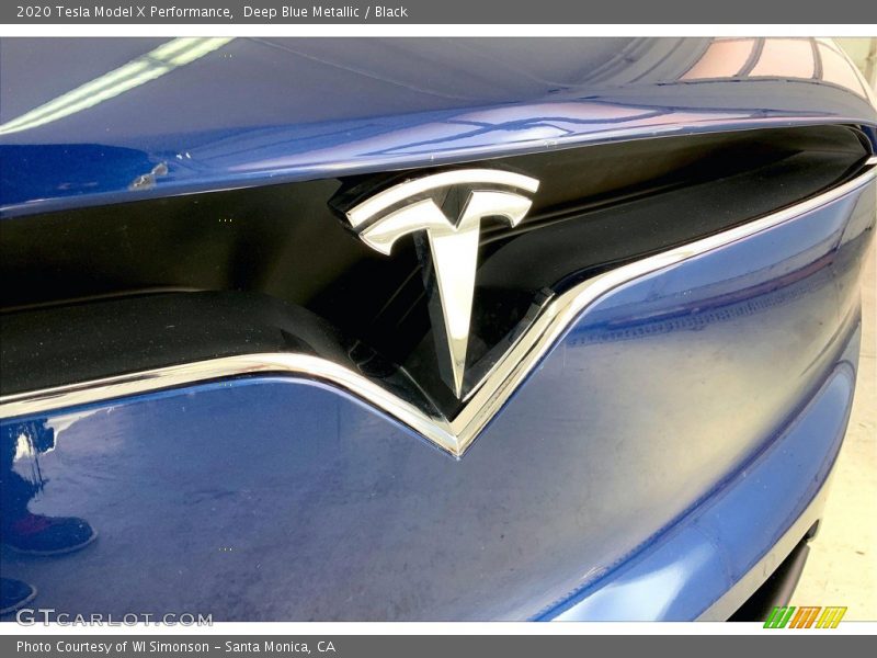 Deep Blue Metallic / Black 2020 Tesla Model X Performance